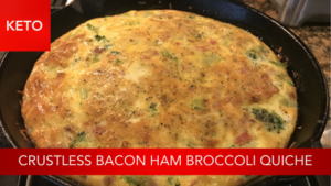 Keto-Crustless-Bacon-Ham-Broccoli-Quiche